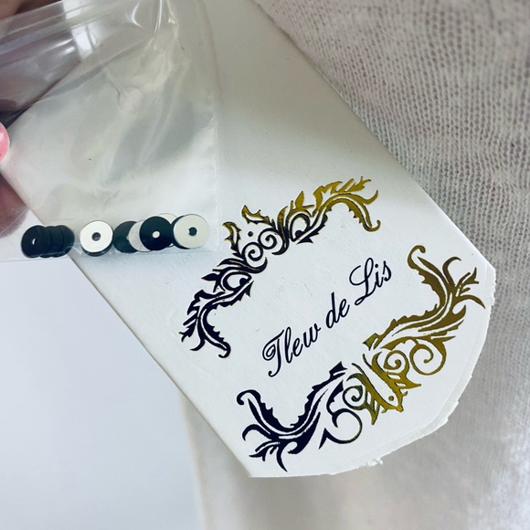 Fleur De Les Butterfly Sequin shark Bottom Top is Stunning NWT - Picture 11 of 16